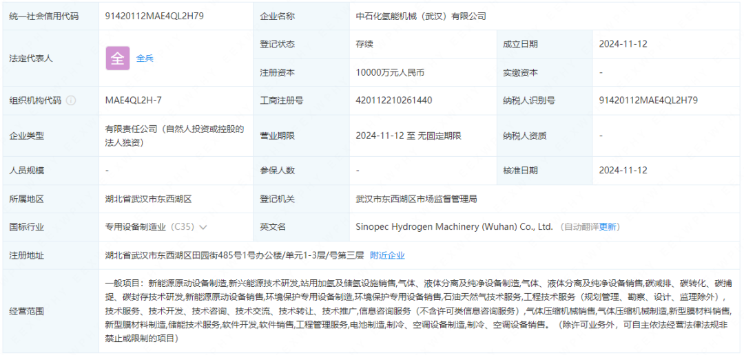 6家氢能新公司成立！新能源原动设备制造迎来新浪潮
